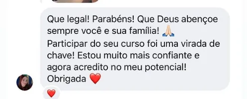 Depoimento de aluna