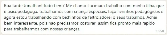 Depoimento de aluna