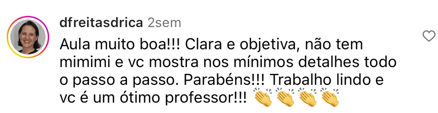Depoimento de aluna